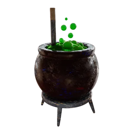 Pot de chaudron  3D Illustration