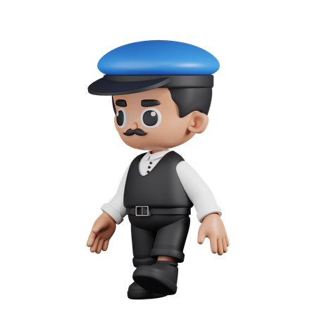 Conducteur ambulant  3D Illustration