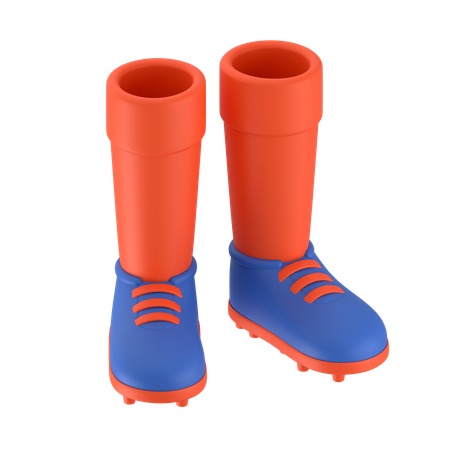 Chaussettes de football chaussures  3D Icon