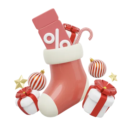 Chaussette de Noël  3D Icon