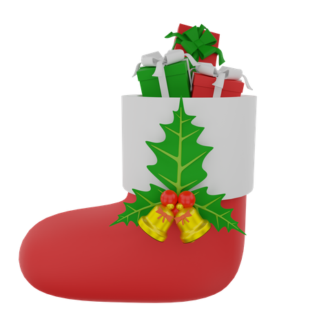 Chaussette de Noël  3D Illustration