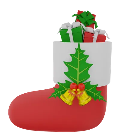 Chaussette de Noël  3D Illustration