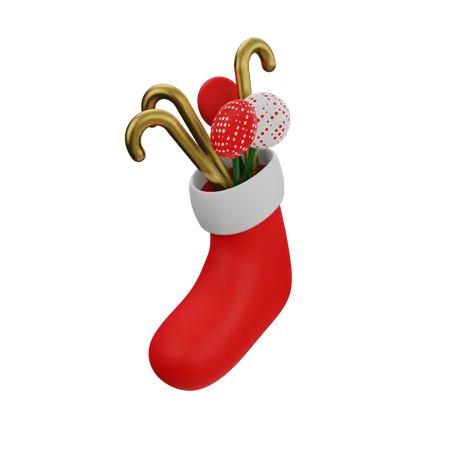 Chaussettes de Noël  3D Illustration