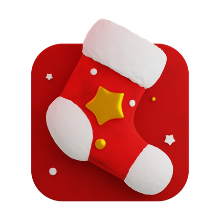 Chaussette de Noël  3D Icon