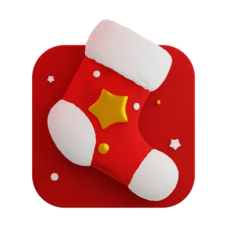 Chaussette de Noël  3D Icon