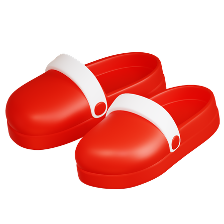 Pantoufles rouges  3D Icon