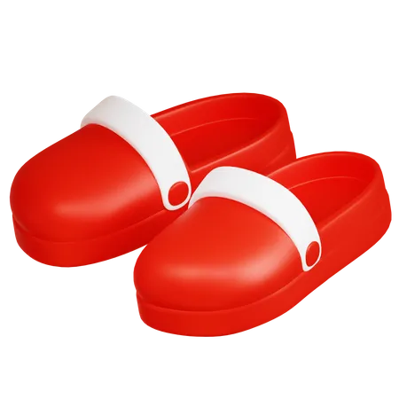 Pantoufles rouges  3D Icon