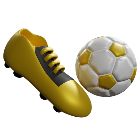 Chaussures avec le ballon  3D Icon