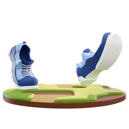 Chaussures de course  3D Illustration