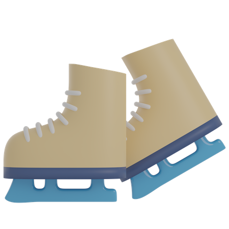 Chaussures de patin à glace  3D Illustration