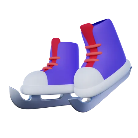 Chaussures de patin à glace  3D Icon