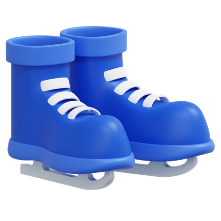 Patins à glace  3D Icon