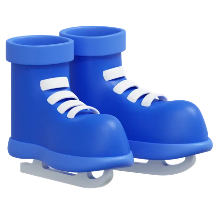 Patins à glace  3D Icon