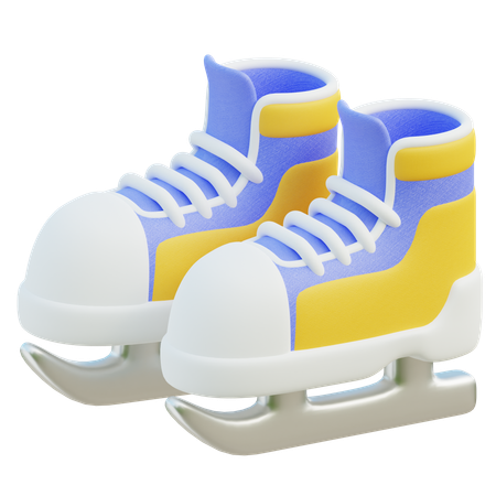 Patins à glace  3D Icon