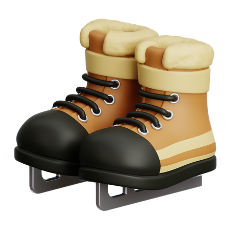 Patins à glace  3D Icon