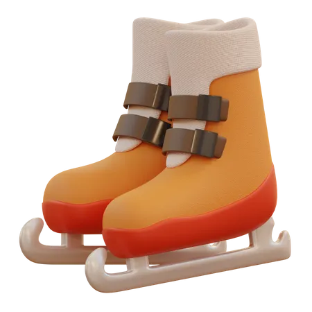 Patins à glace  3D Icon