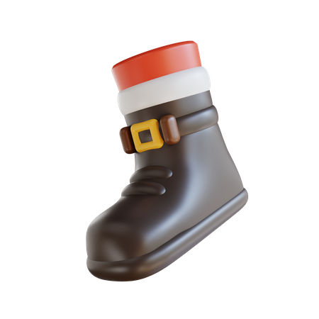 Chaussures du père Noël  3D Illustration