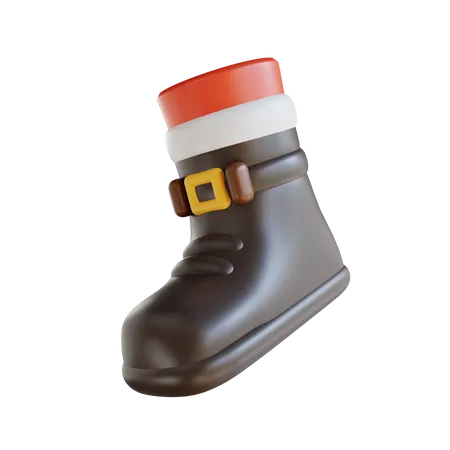 Chaussures du père Noël  3D Illustration