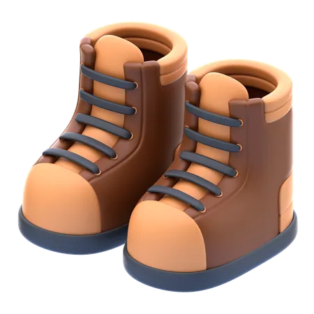 Bottes de randonnée  3D Icon