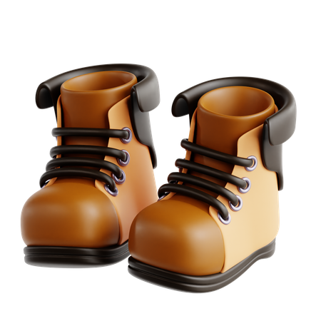 Bottes de randonnée  3D Icon
