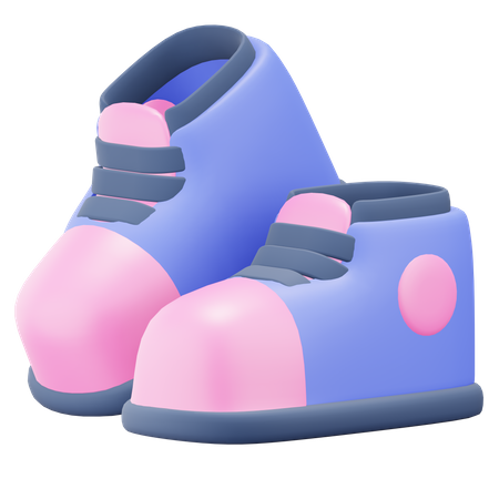 Chaussures d'étudiant  3D Illustration