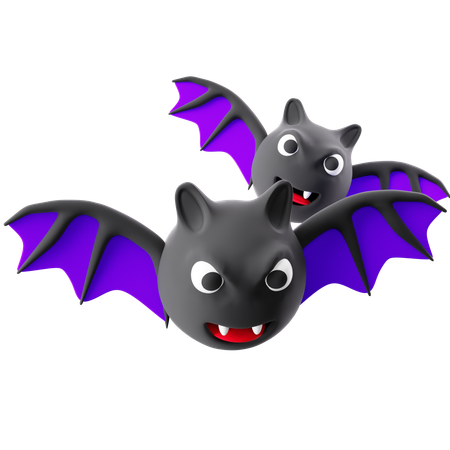 Chauve-souris d'Halloween  3D Icon