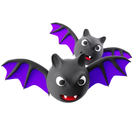 Chauve-souris d'Halloween  3D Icon