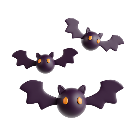 Chauve-souris d'Halloween  3D Icon