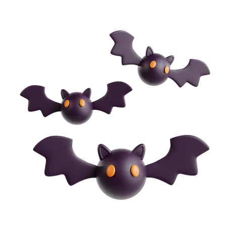 Chauve-souris d'Halloween  3D Icon