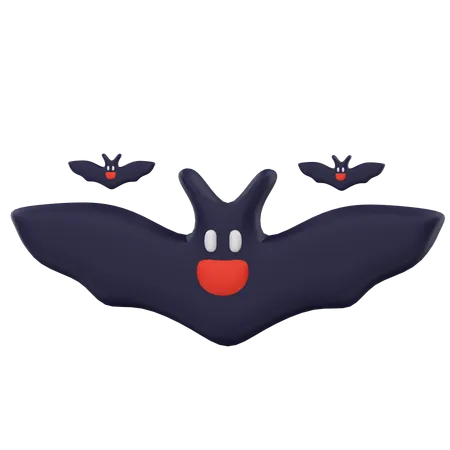 Chauve-souris d'Halloween  3D Icon