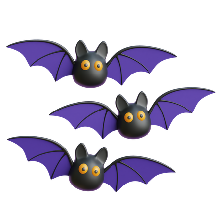 Chauve-souris d'Halloween  3D Icon