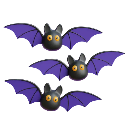 Chauve-souris d'Halloween  3D Icon