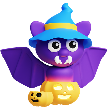 Chauve-souris effrayante  3D Icon