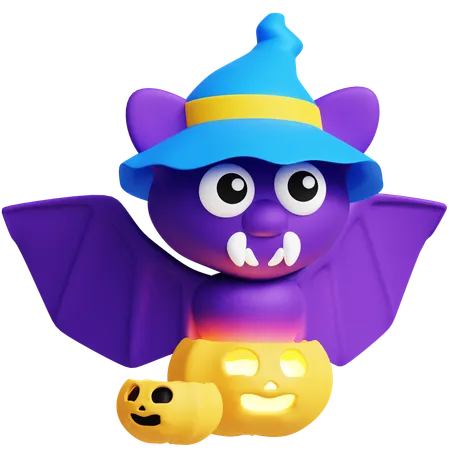 Chauve-souris effrayante  3D Icon