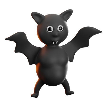 Chauve-souris effrayante  3D Icon