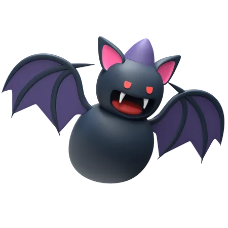 Chauve-souris effrayante  3D Icon