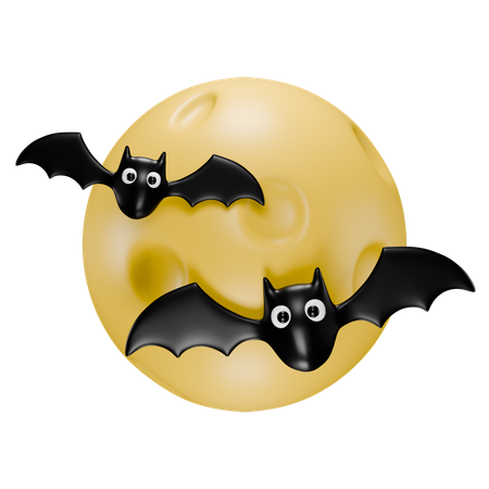 Chauve-souris lunaire  3D Icon