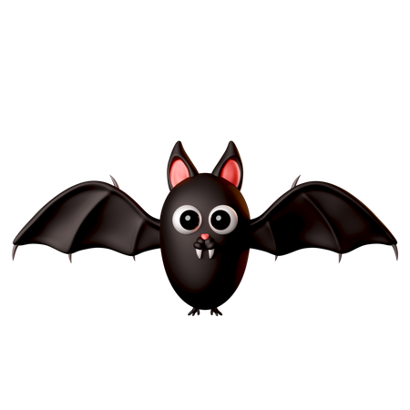 Chauve-souris noire  3D Icon