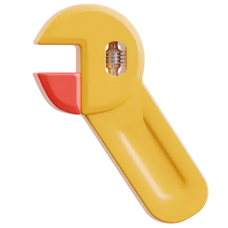 Chave de boca ajustável  3D Icon