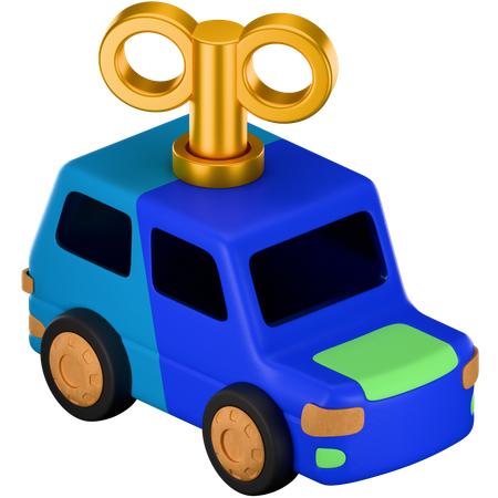 Carro chave  3D Icon