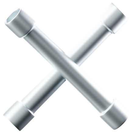 Chave cruzada  3D Icon