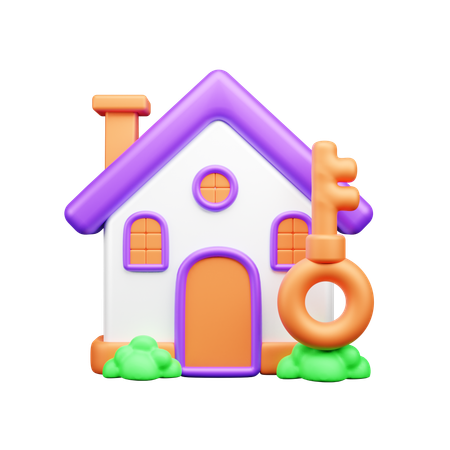 Chave de casa  3D Icon