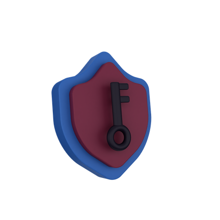 Chave de segurança  3D Icon