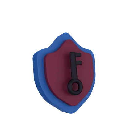 Chave de segurança  3D Icon