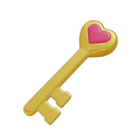 Chave do amor  3D Icon