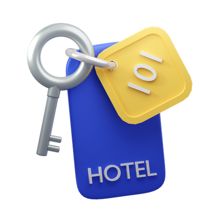 Chave do hotel  3D Icon