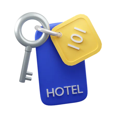 Chave do hotel  3D Icon