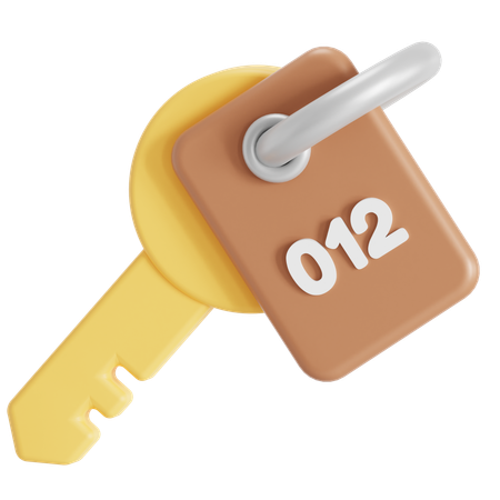 Chave do hotel  3D Icon