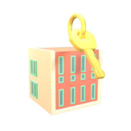 Chave do hotel  3D Icon