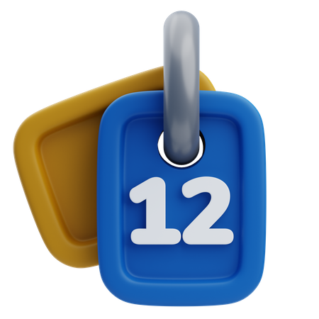 Chaves do hotel  3D Icon